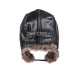 MingYule Winter Leather Pilot Hat – Warm and Durable Aviator Hat with Ear Flaps for Cold Weather